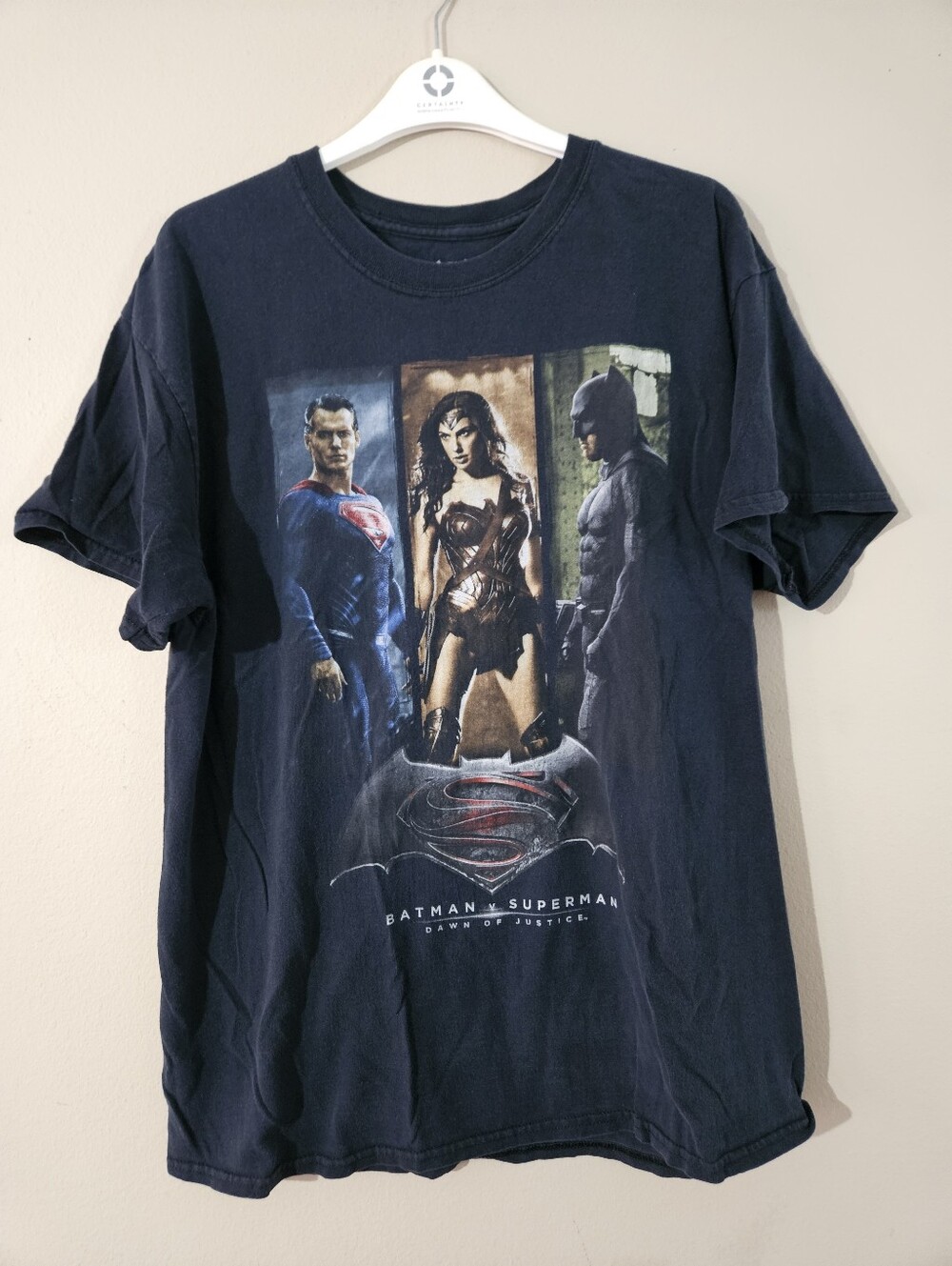 Batman Vs Superman Movie Tshirt Large